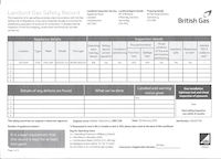 Gas safety certificate for 30 Kemsing Gardens
