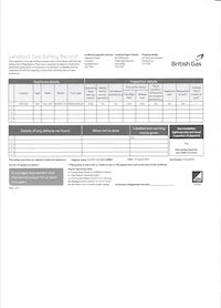 Gas safety certificate for 40 Ulcombe Gardens