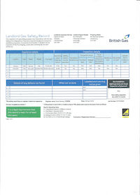 Gas safety certificate for 30 Ulcombe Gardens