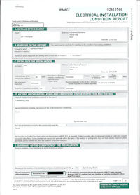 Electrical report for 9 St Martins Terrace