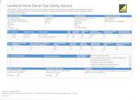Gas safety certificate for 20 Willow Close